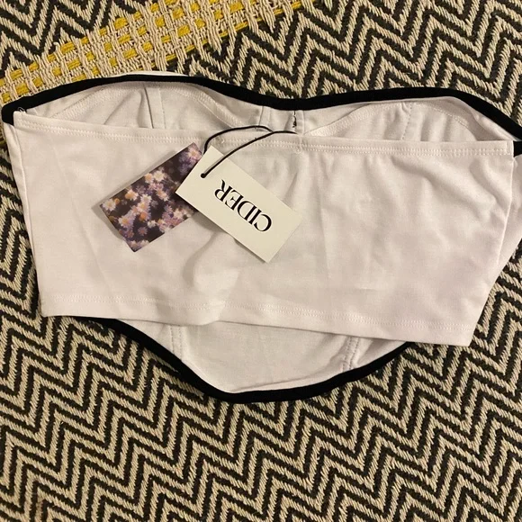 📣NWT Cider Bustier Crop Top - Picture 2 of 3